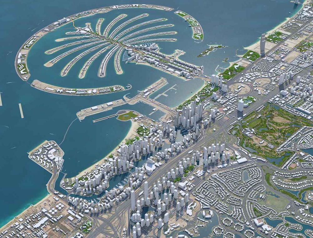 3D map of Dubai