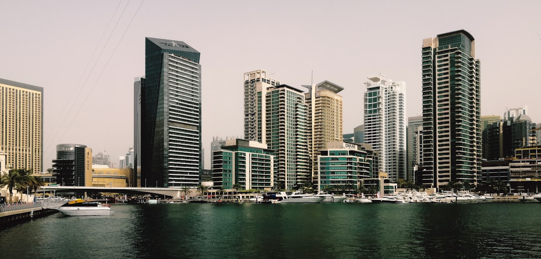 Dubai skyline at dusk