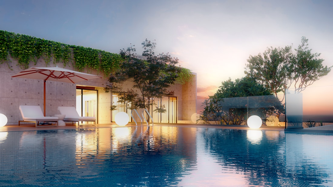 Rooftop infinity pool overlooking the city